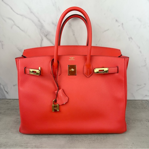 Hermès Rose Jaipur Epsom Birkin 35 - Picture 13 of 16